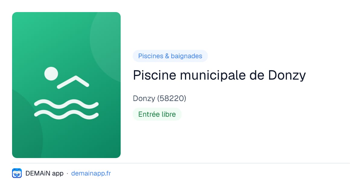 Piscine municipale de Donzy — Donzy