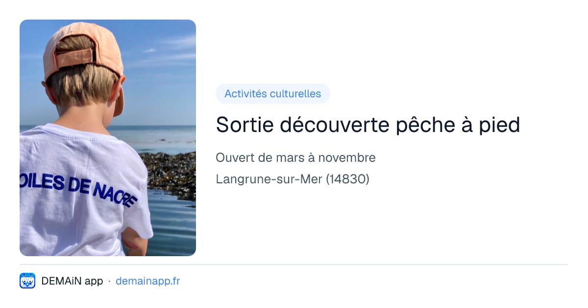 Sortie découverte pêche à pied — Langrune-sur-Mer