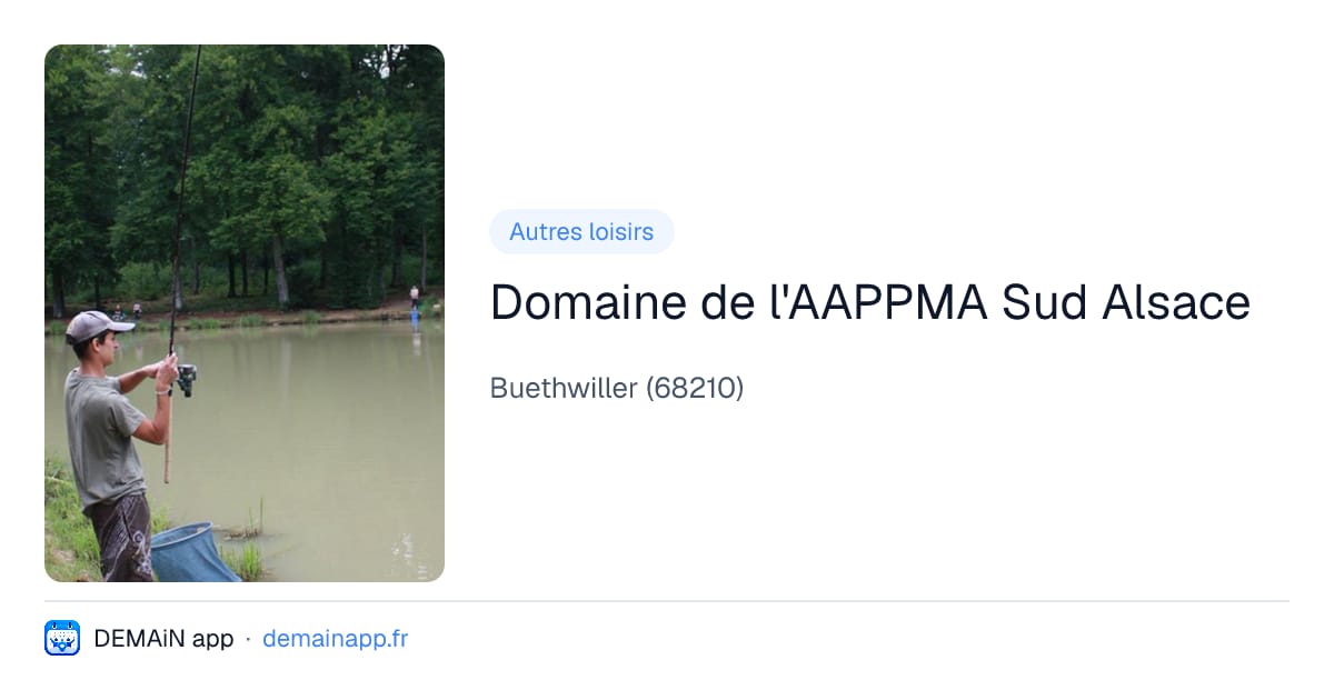 Domaine de l'AAPPMA Sud Alsace — Buethwiller