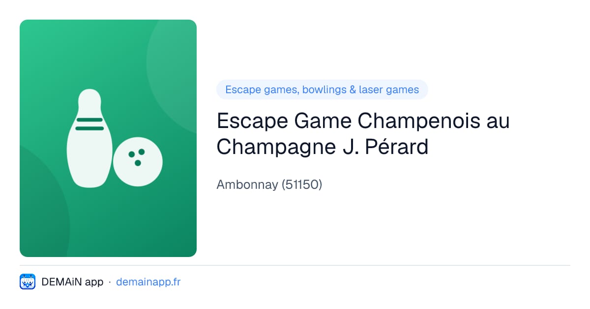Escape Game Champenois au Champagne J. Pérard — Ambonnay