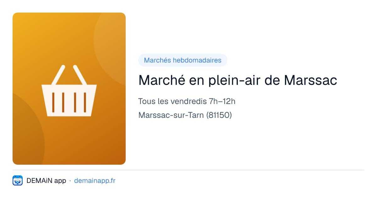 Marché en plein-air de Marssac — Marssac-sur-Tarn