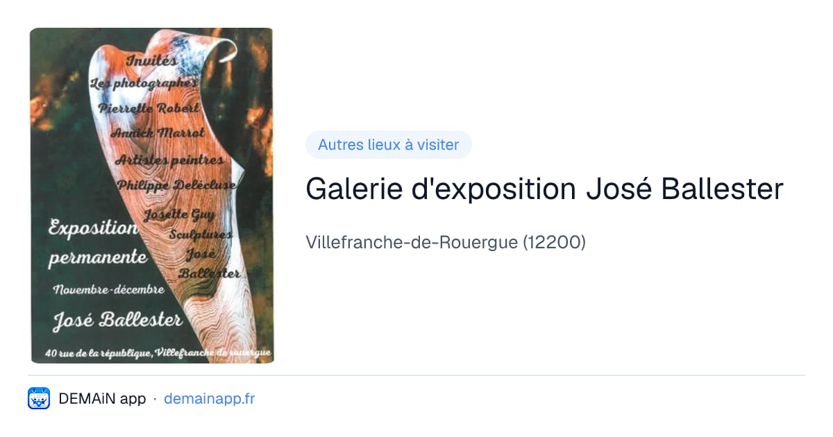 Galerie d'exposition José Ballester — Villefranche-de-Rouergue