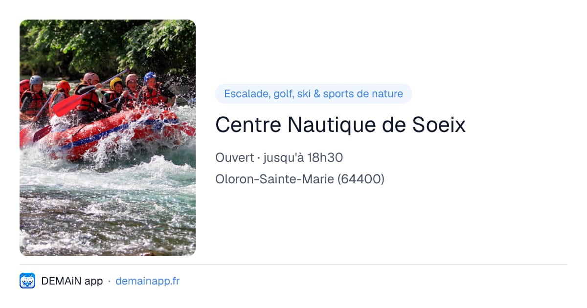 Centre Nautique de Soeix — Oloron-Sainte-Marie