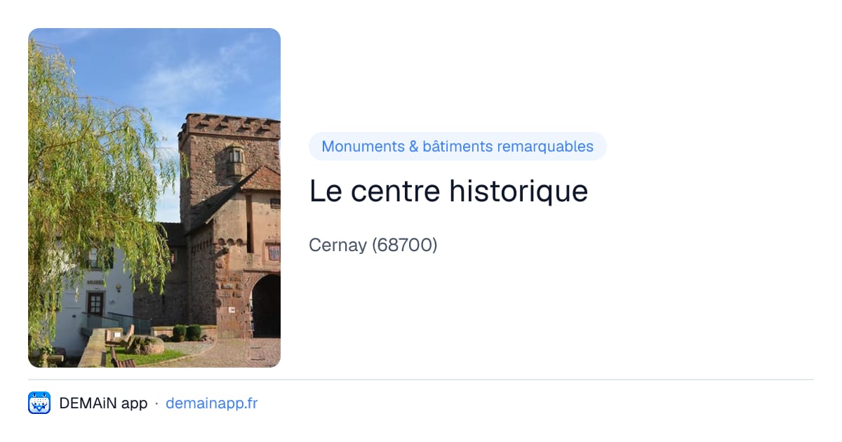 Le centre historique — Cernay