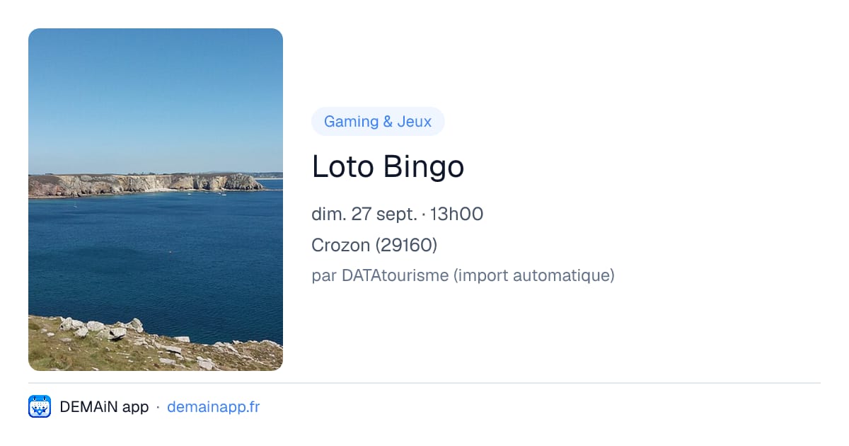 Loto Bingo — Crozon