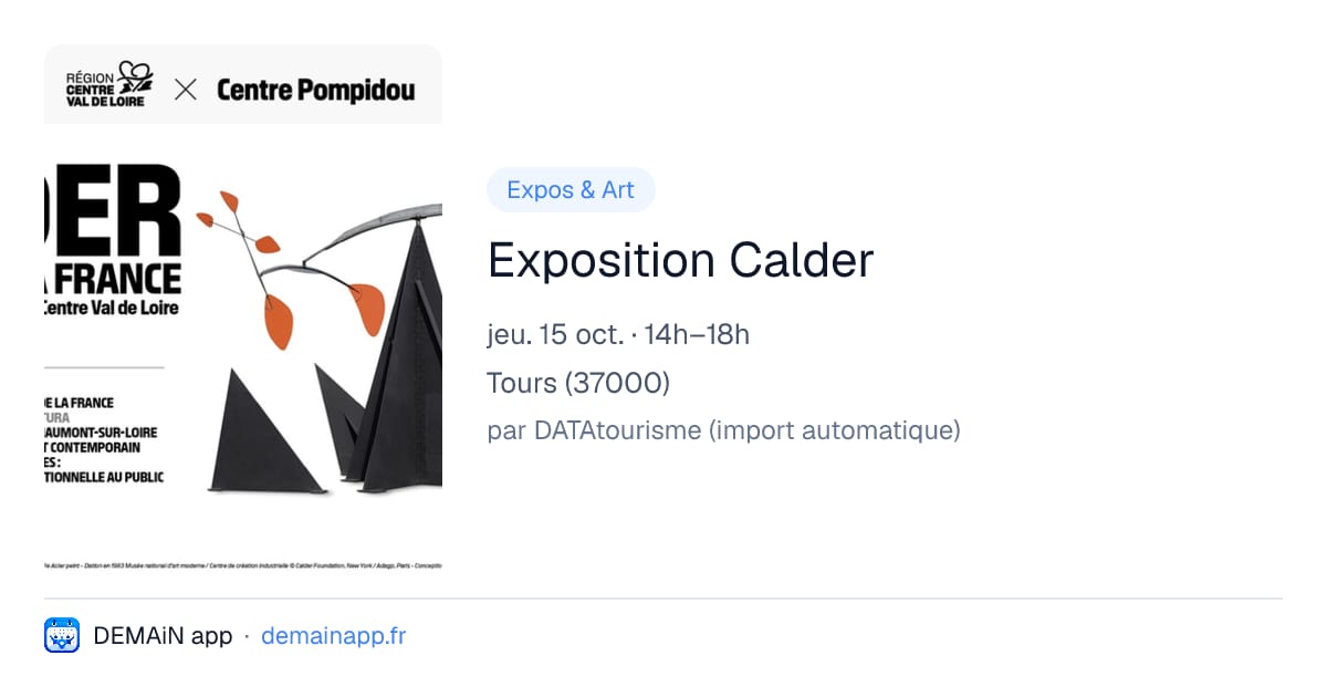 Exposition Calder — Tours