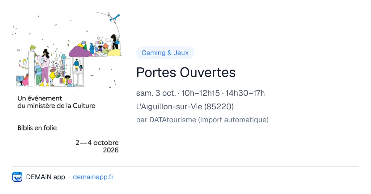 Portes Ouvertes — L'Aiguillon-sur-Vie