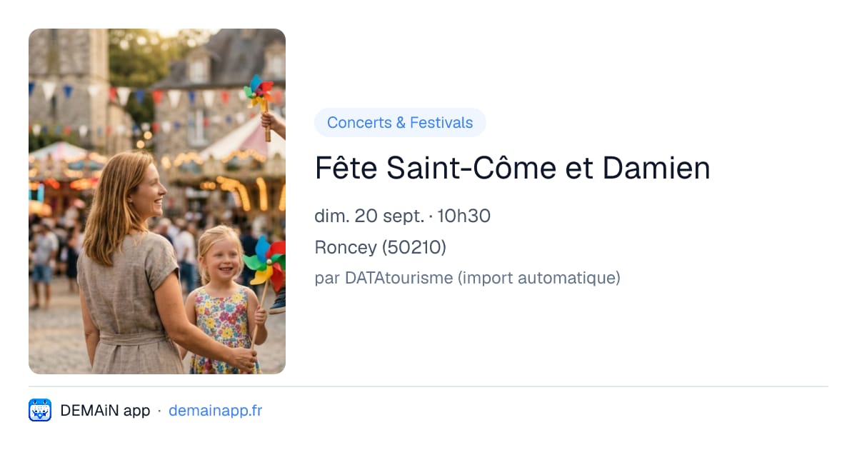 Fête Saint-Côme et Damien — Roncey