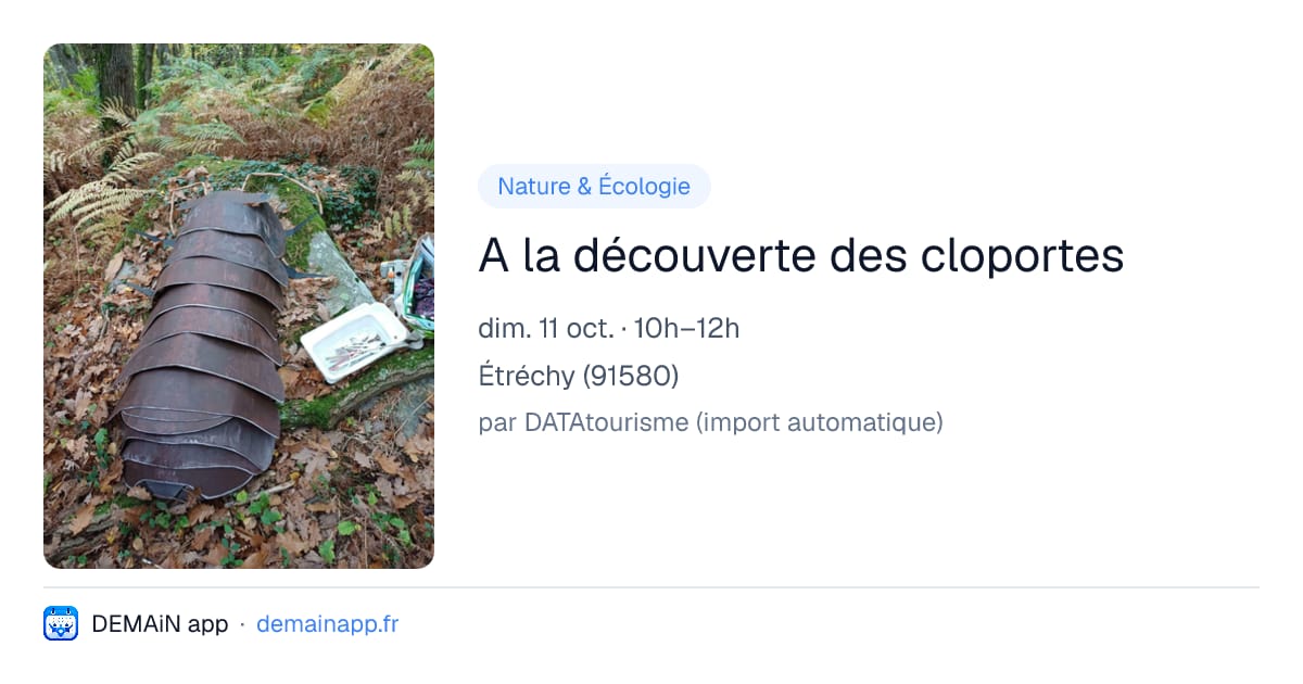 A la découverte des cloportes — Étréchy