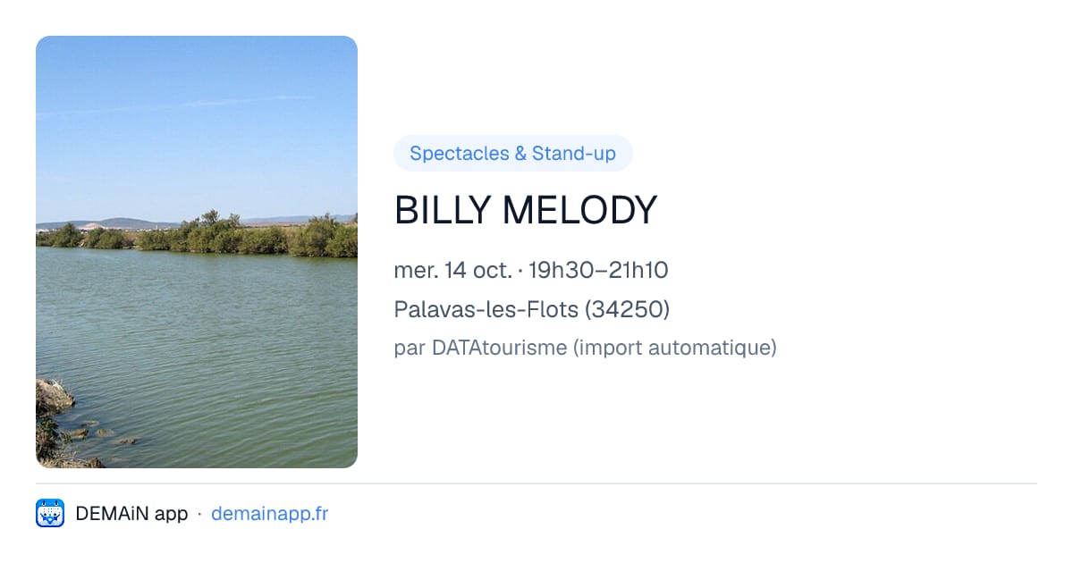BILLY MELODY — Palavas-les-Flots