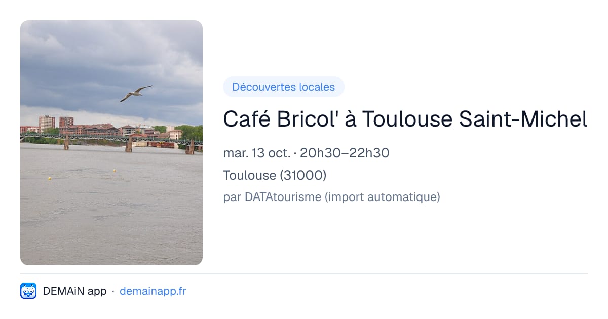 Café Bricol' à Toulouse Saint-Michel — Toulouse