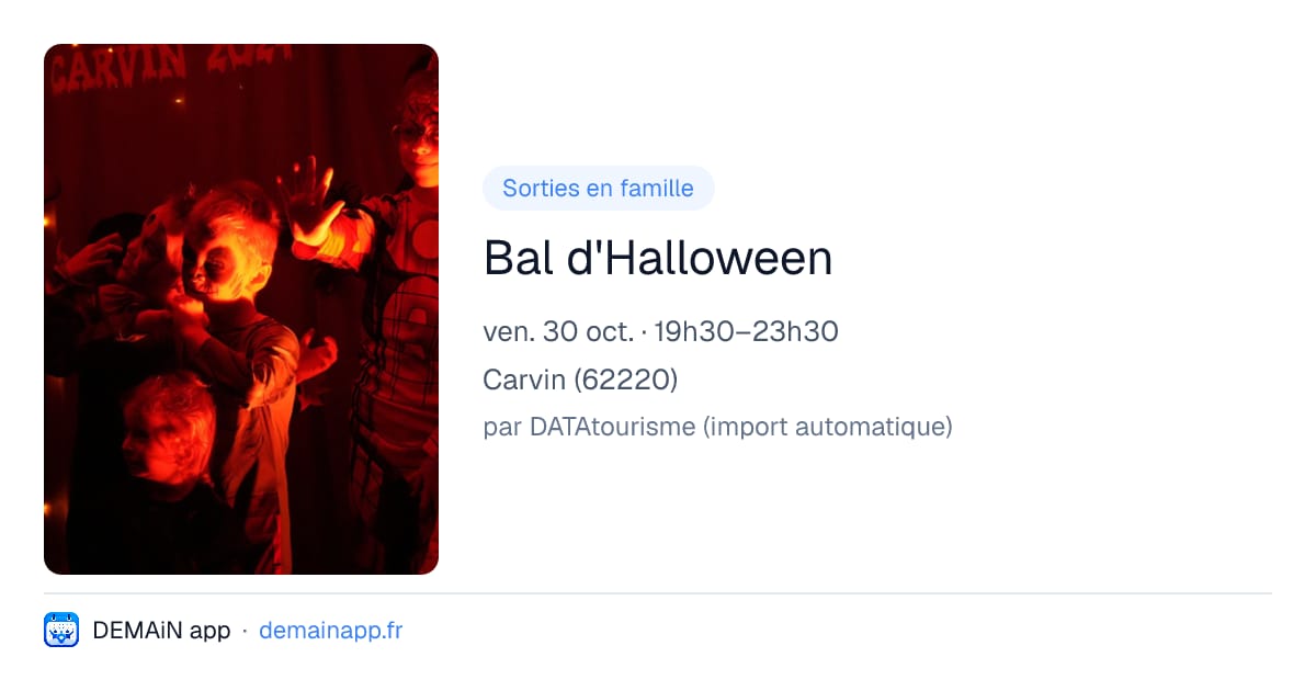 Bal d'Halloween — Carvin