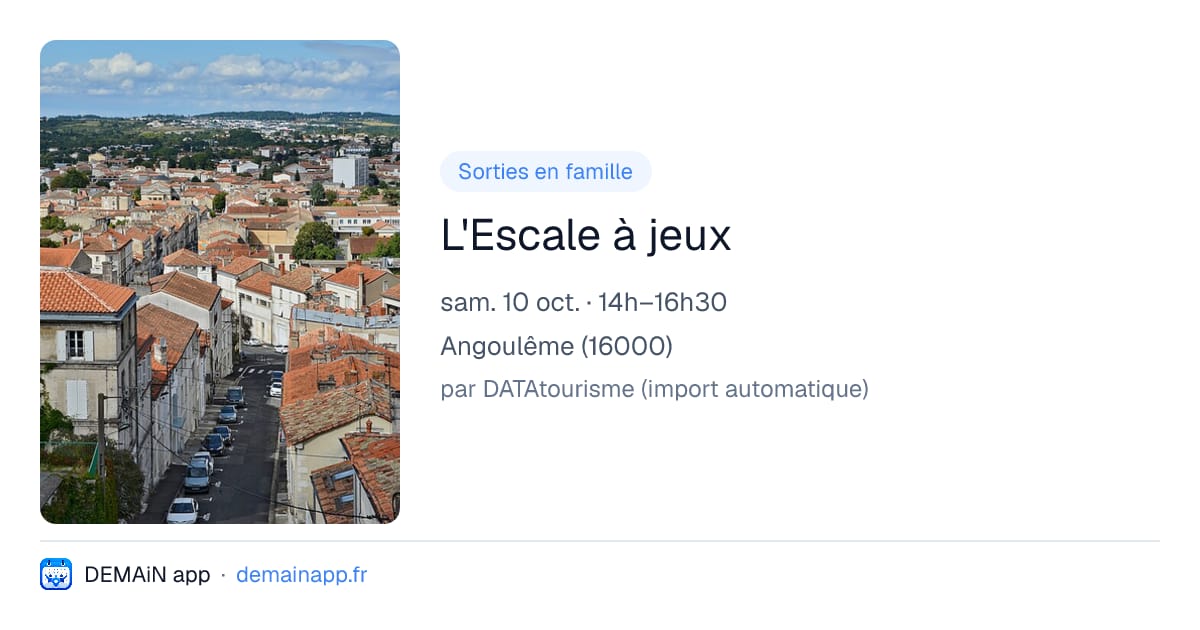 L'Escale à jeux — Angoulême