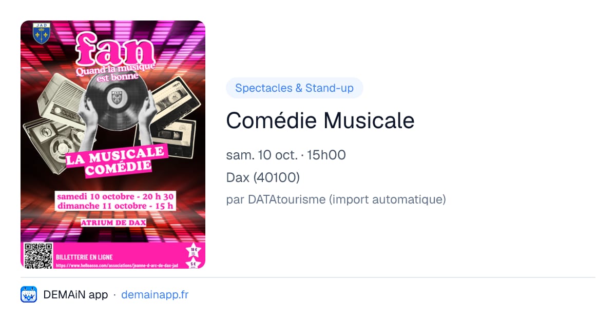 Comédie Musicale — Dax