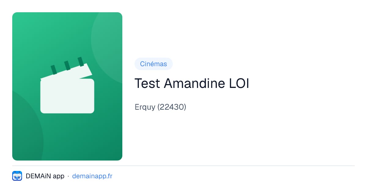 Test Amandine LOI — Erquy