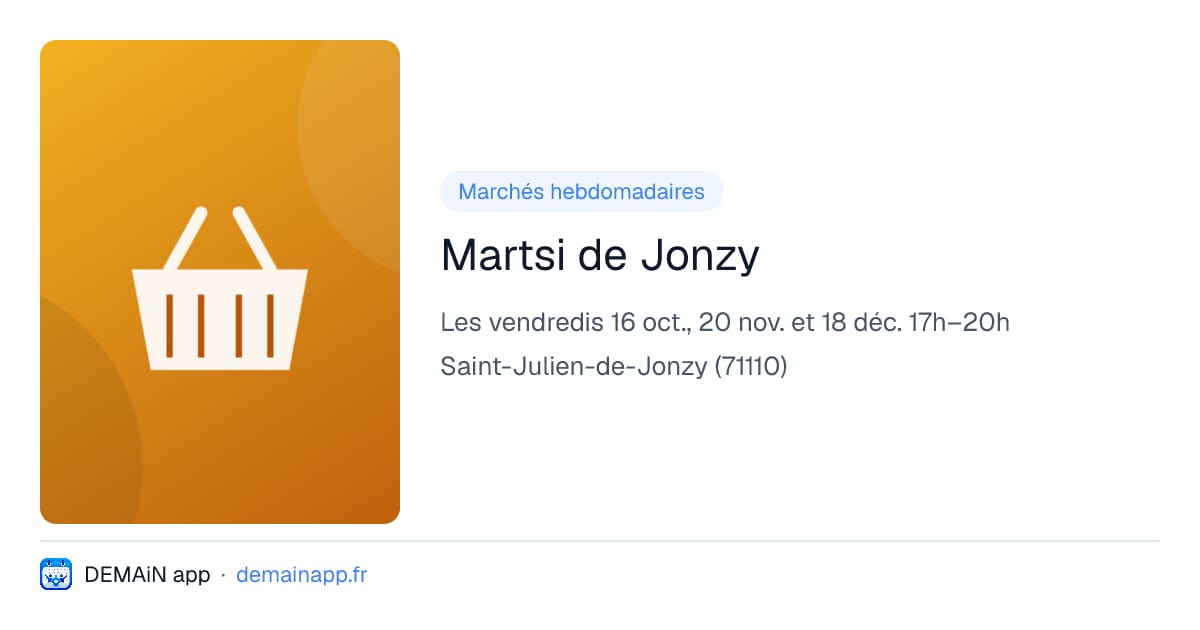 Martsi de Jonzy — Saint-Julien-de-Jonzy