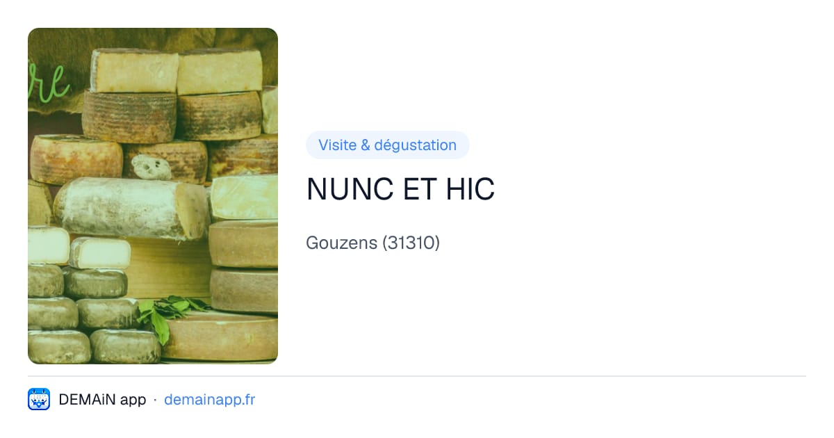 NUNC ET HIC — Gouzens