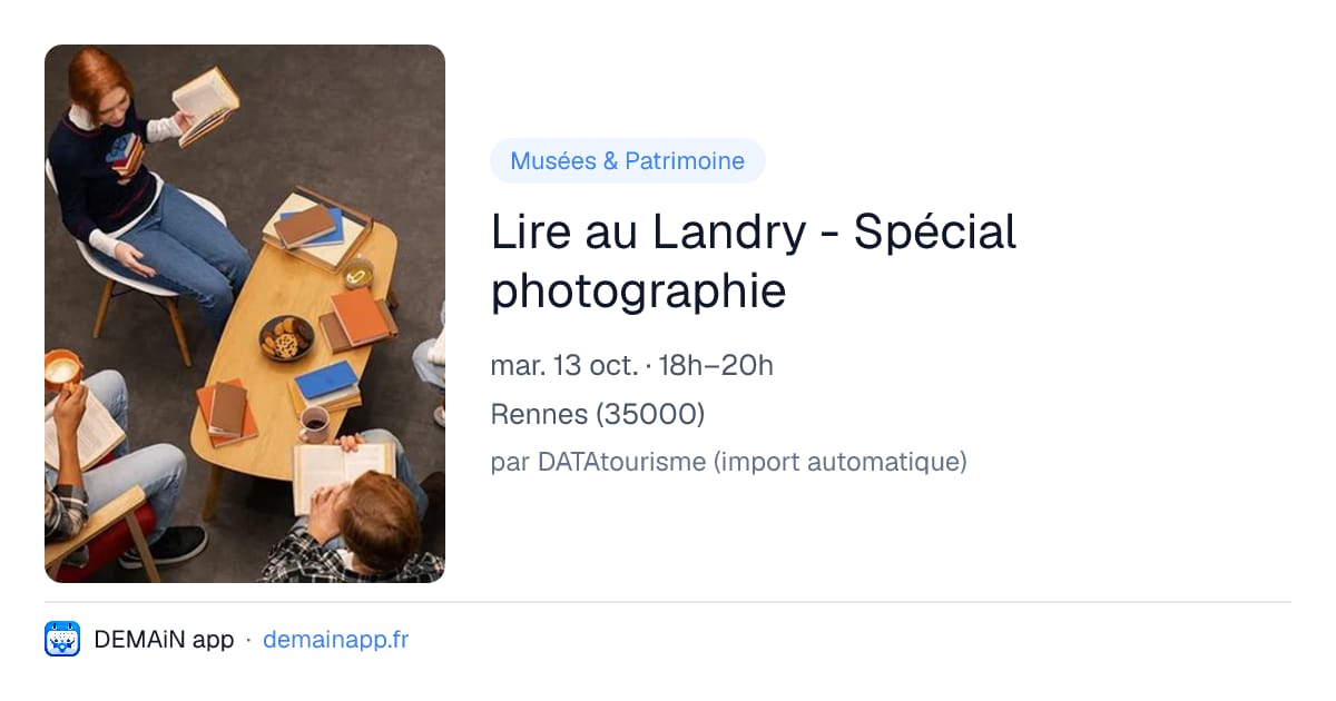 Lire au Landry - Spécial photographie — Rennes