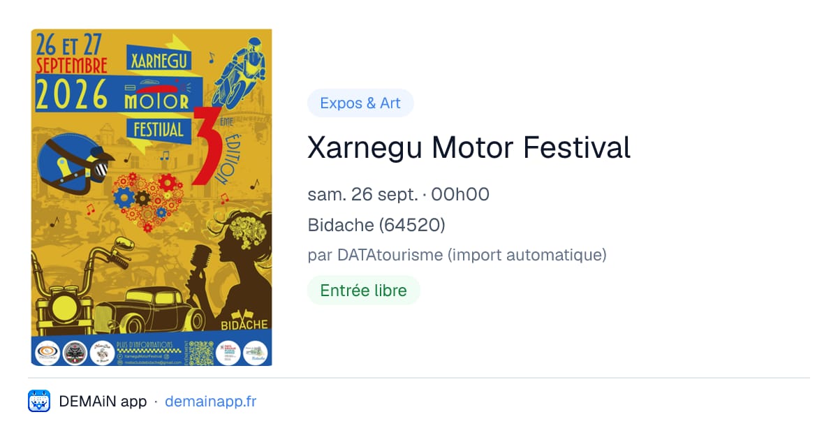 Xarnegu Motor Festival — Bidache