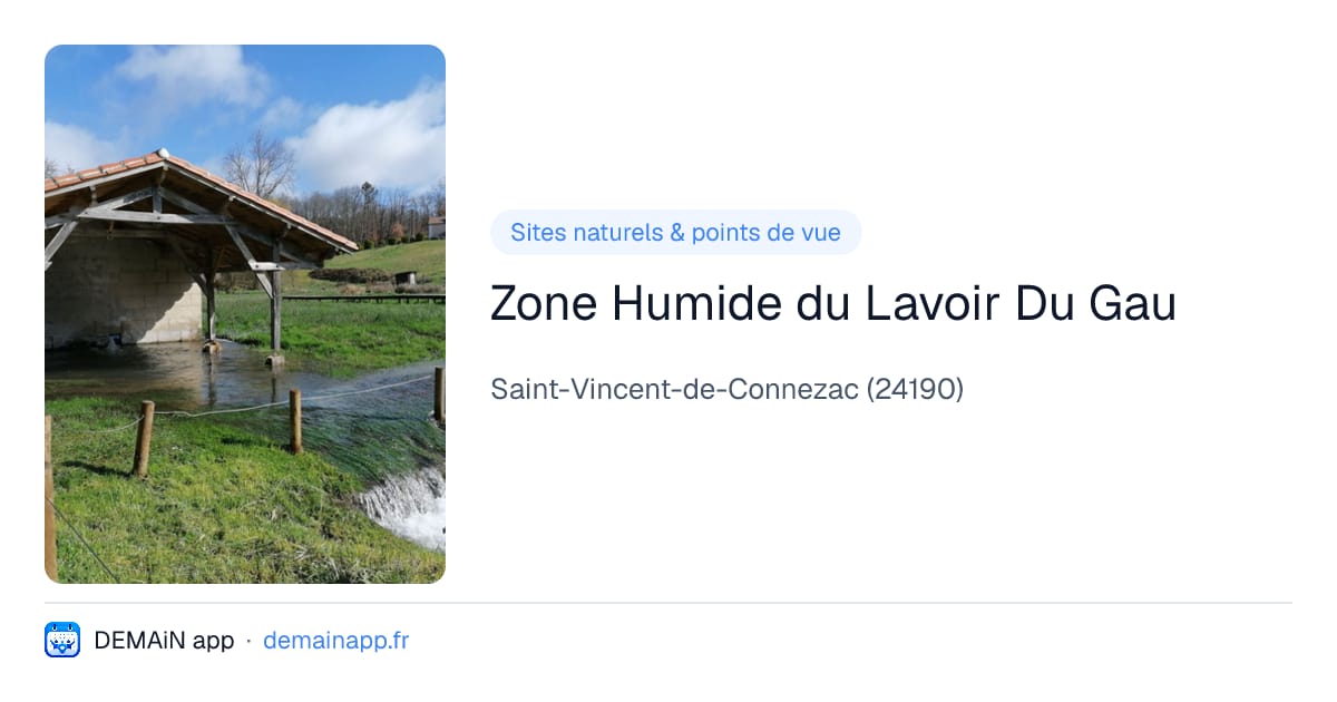 Zone Humide du Lavoir Du Gau — Saint-Vincent-de-Connezac