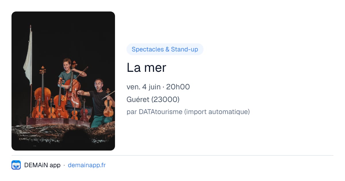 La mer — Guéret