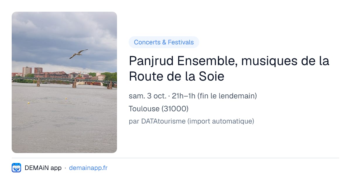 Panjrud Ensemble, musiques de la Route de la Soie — Toulouse