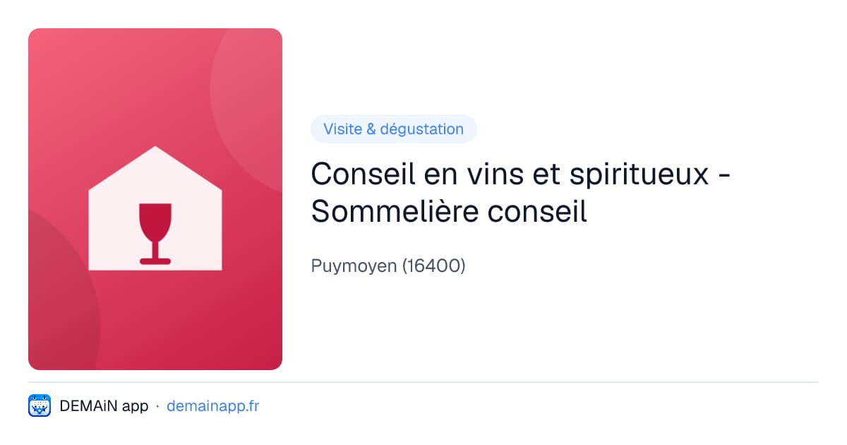 Conseil en vins et spiritueux - Sommelière conseil — Puymoyen