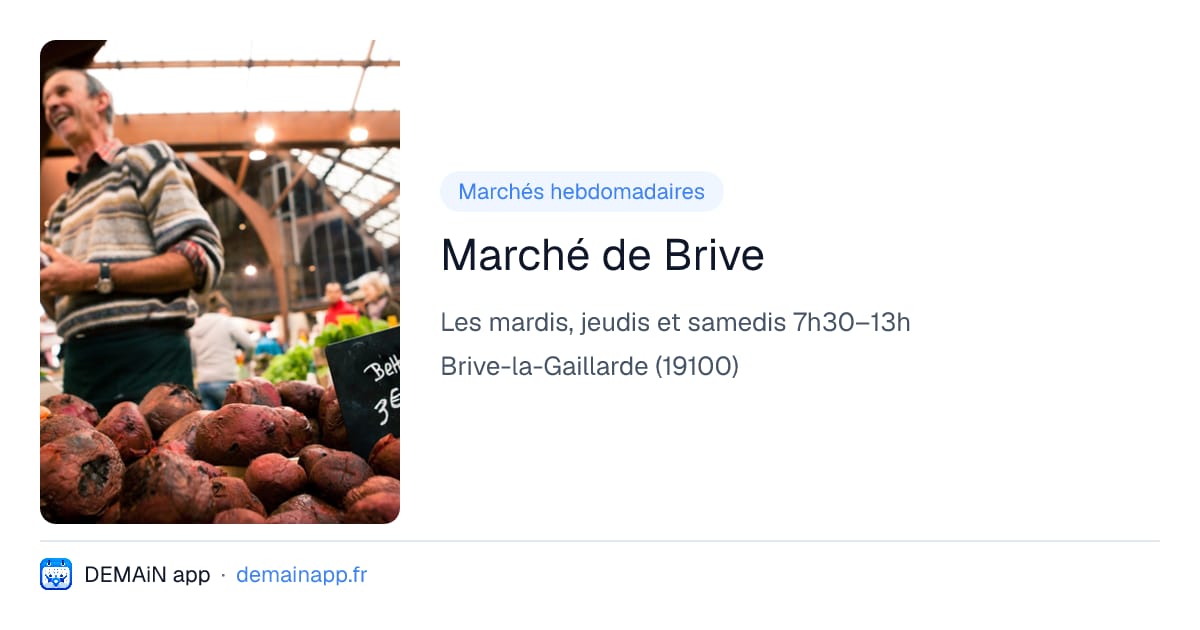 Marché de Brive — Brive-la-Gaillarde