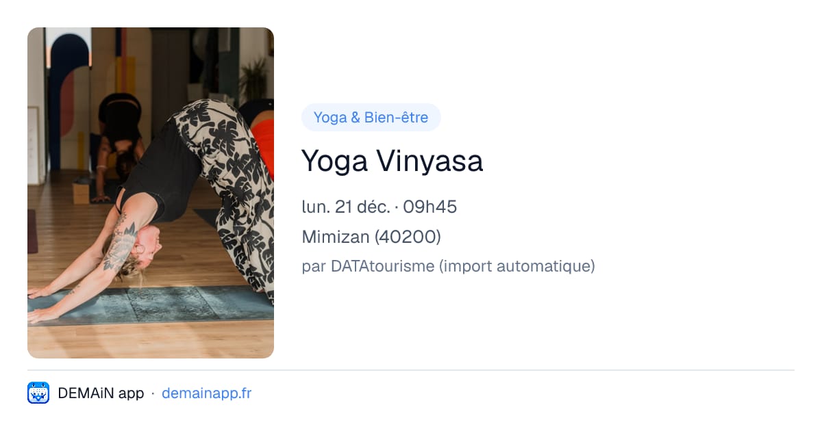 Yoga Vinyasa — Mimizan
