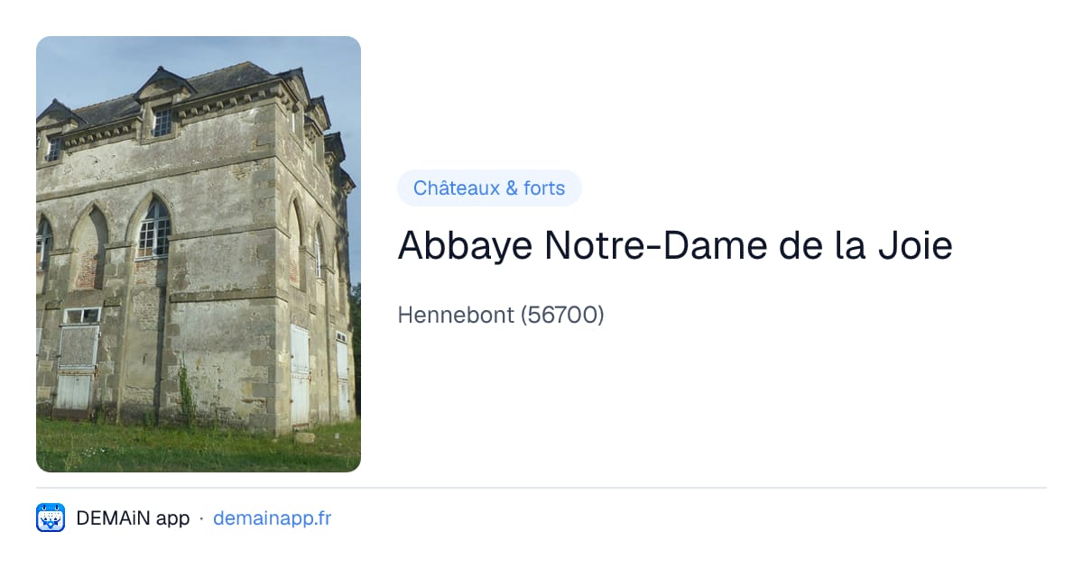 Abbaye Notre-Dame de la Joie — Hennebont