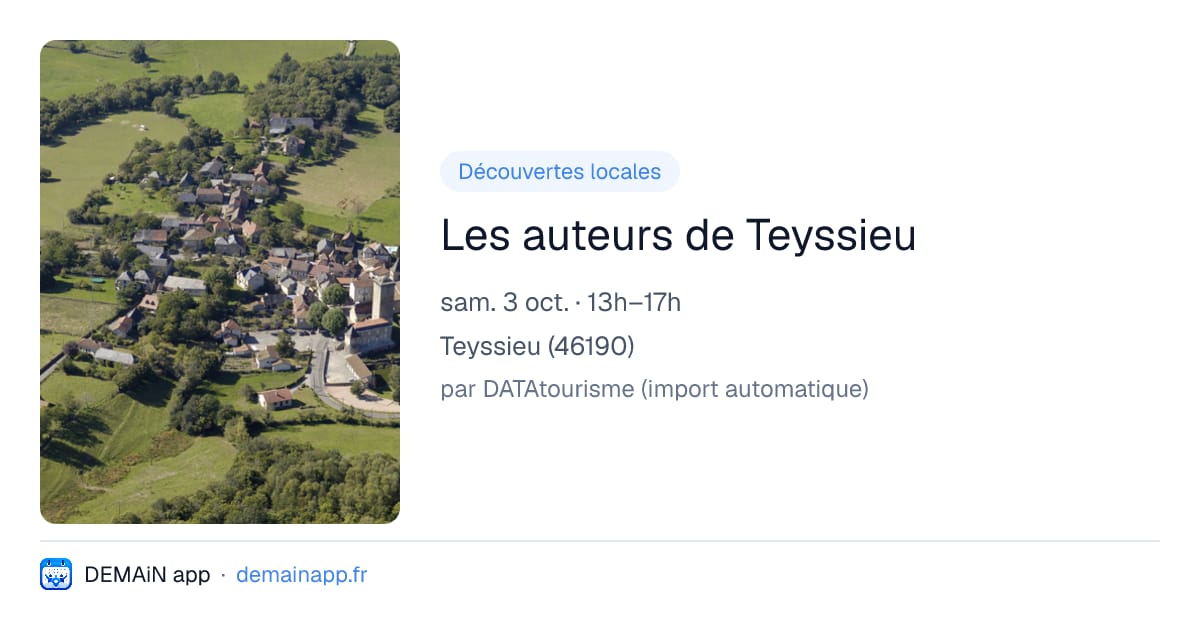 Les auteurs de Teyssieu — Teyssieu