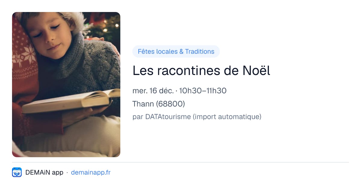 Les racontines de Noël — Thann