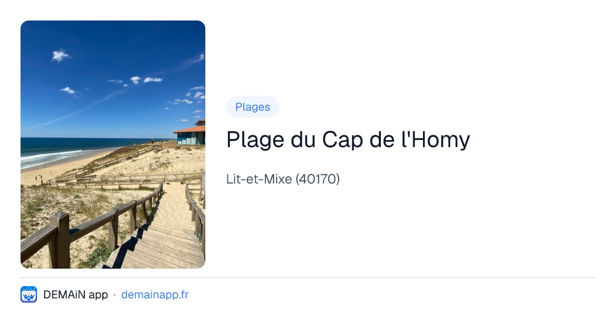 Plage du Cap de l'Homy — Lit-et-Mixe
