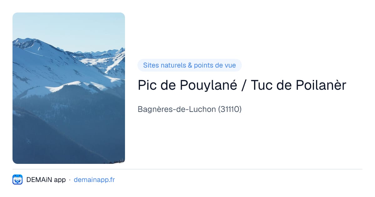 Pic de Pouylané / Tuc de Poilanèr — Bagnères-de-Luchon