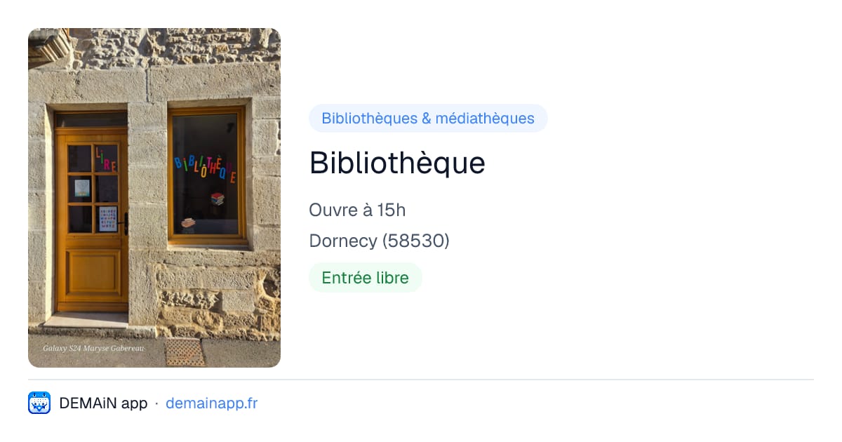Bibliothèque — Dornecy