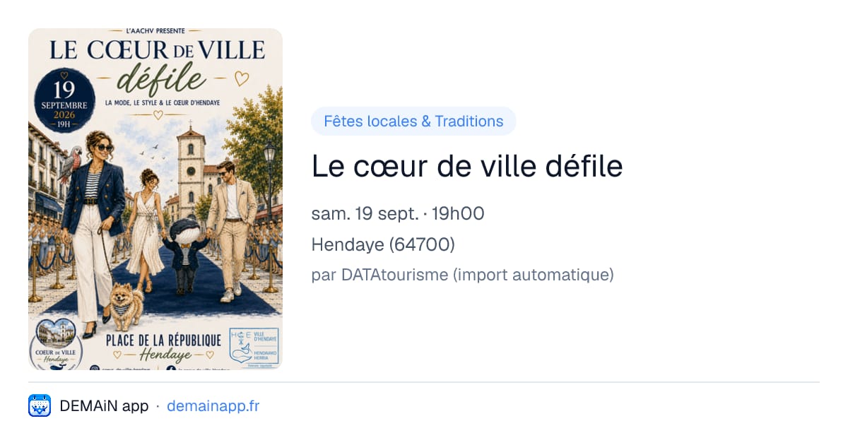 Le cœur de ville défile — Hendaye