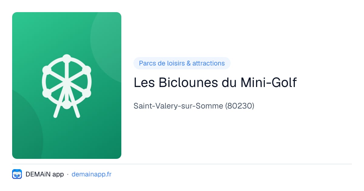 Les Biclounes du Mini-Golf — Saint-Valery-sur-Somme