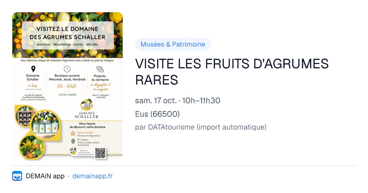 VISITE LES FRUITS D'AGRUMES RARES — Eus