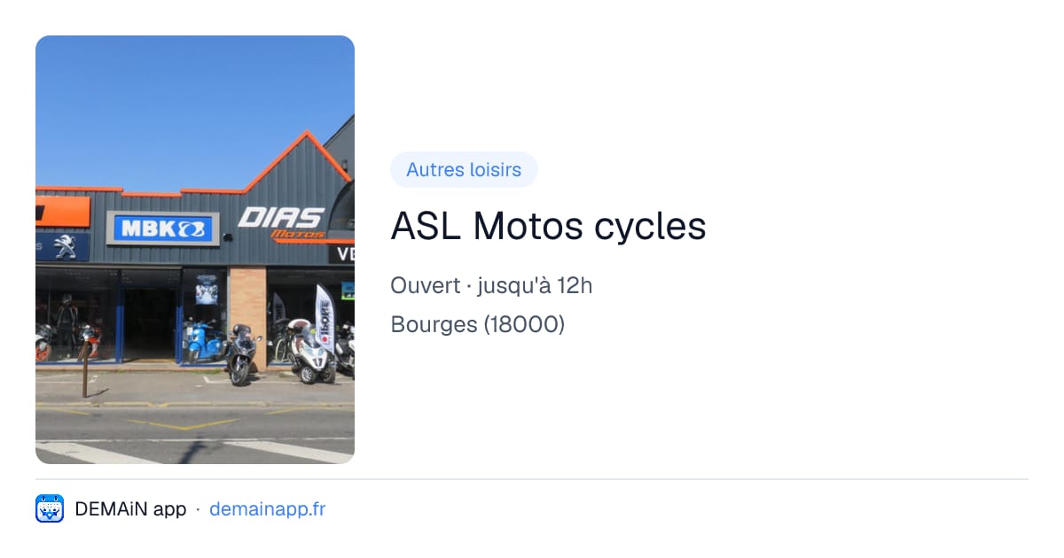 ASL Motos cycles — Bourges
