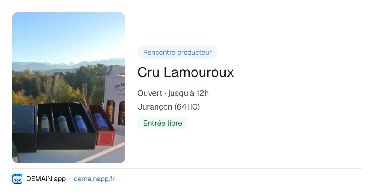 Cru Lamouroux — Jurançon