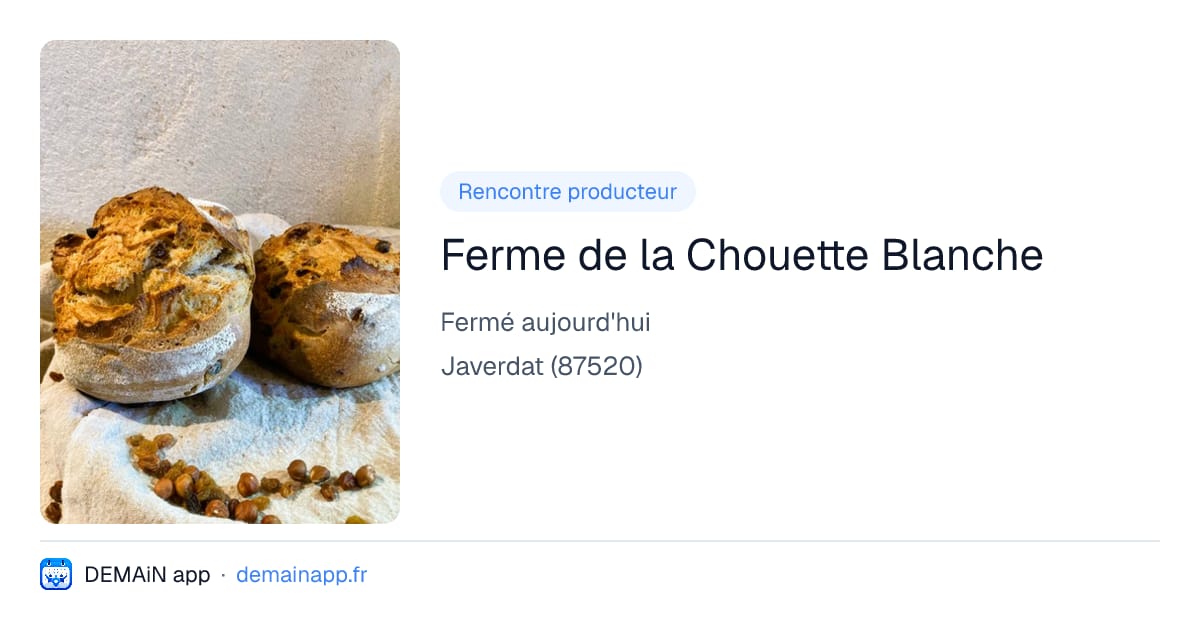 Ferme de la Chouette Blanche — Javerdat