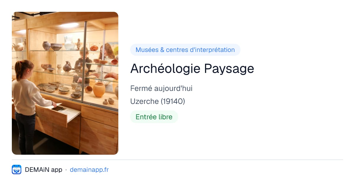 Archéologie Paysage — Uzerche