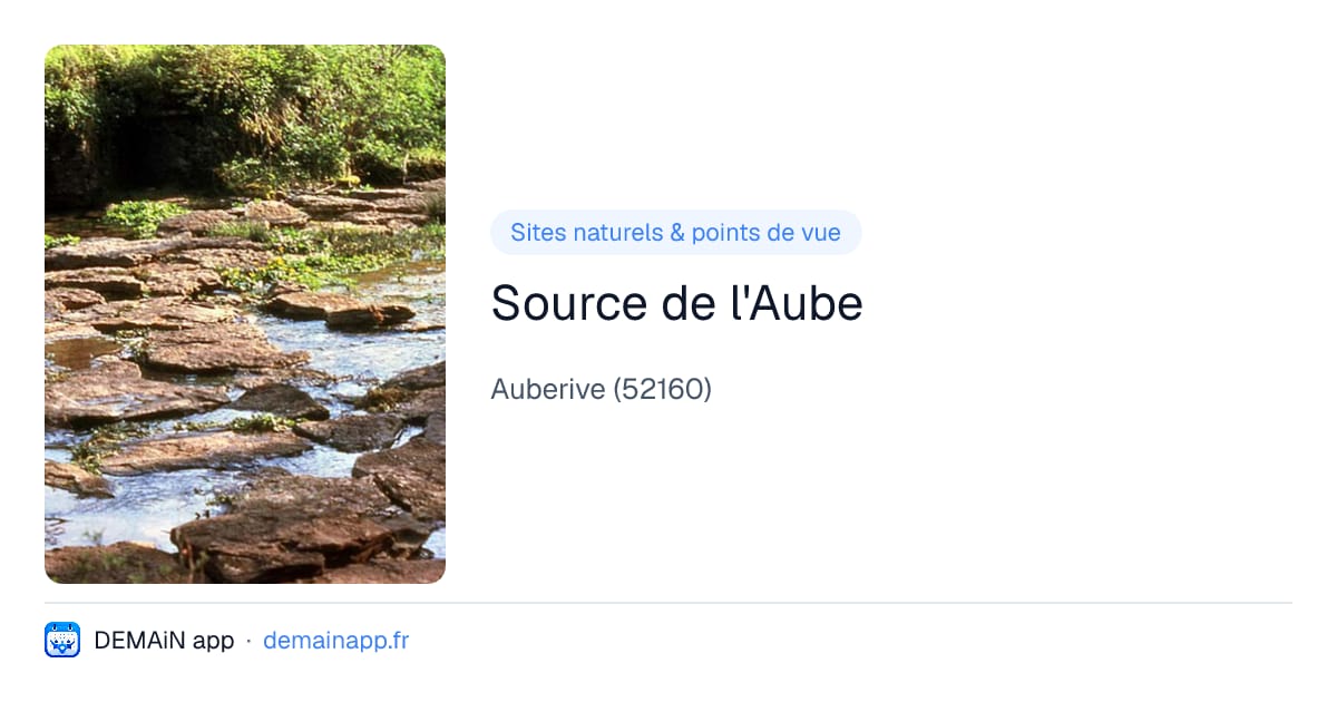 Source de l'Aube — Auberive