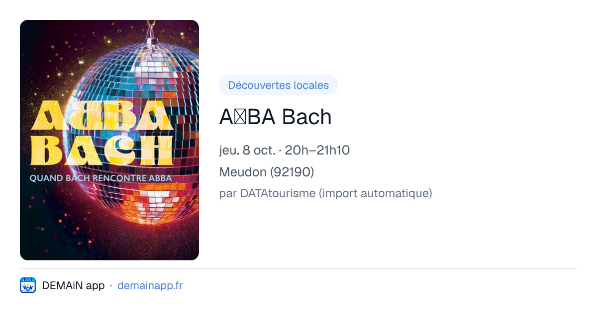 AꓭBA Bach — Meudon