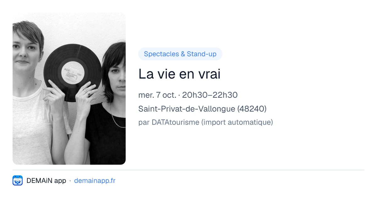 La vie en vrai — Saint-Privat-de-Vallongue
