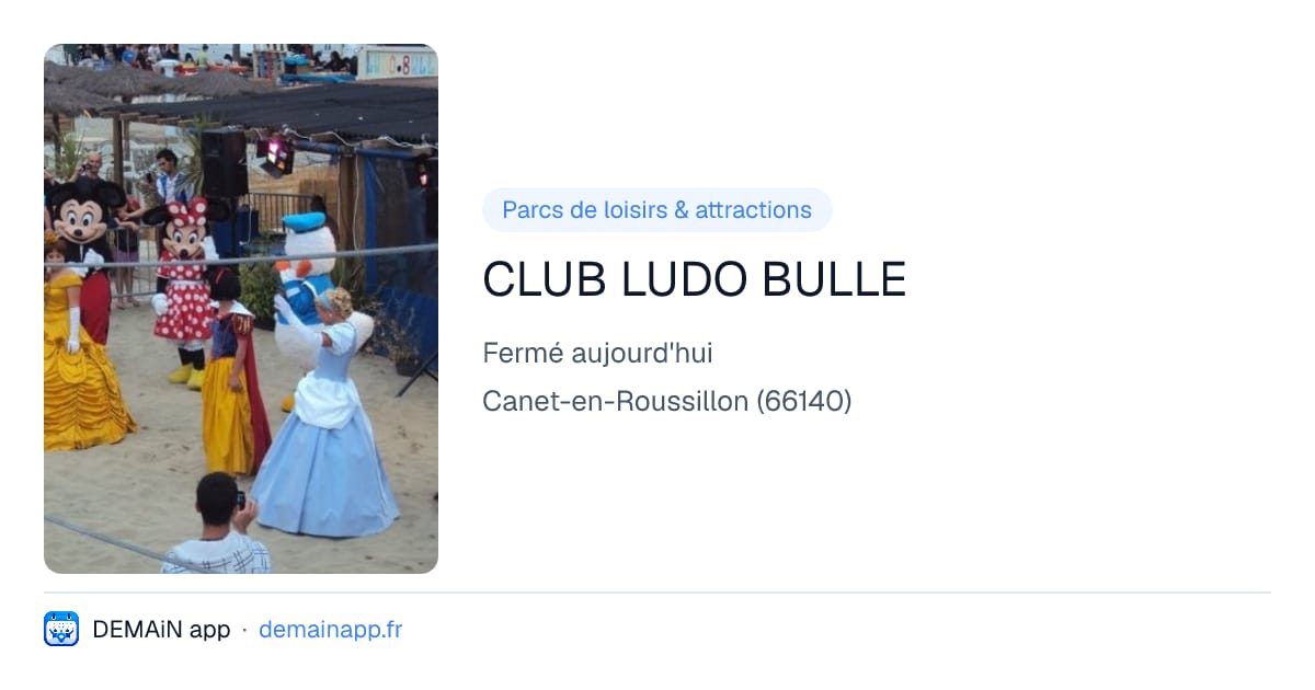 CLUB LUDO BULLE — Canet-en-Roussillon