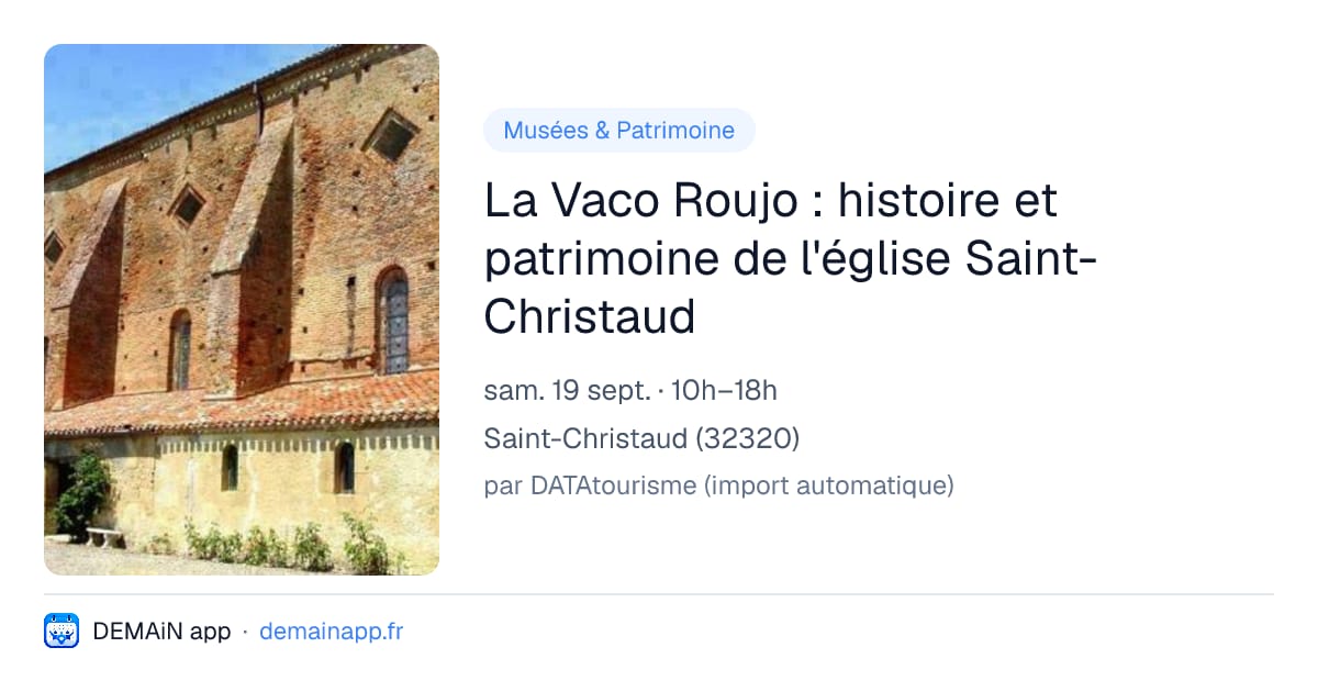 La Vaco Roujo : histoire et patrimoine de l'église Saint-Christaud — Saint-Christaud