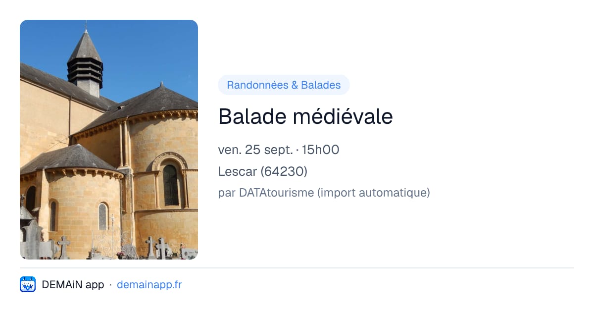 Balade médiévale — Lescar