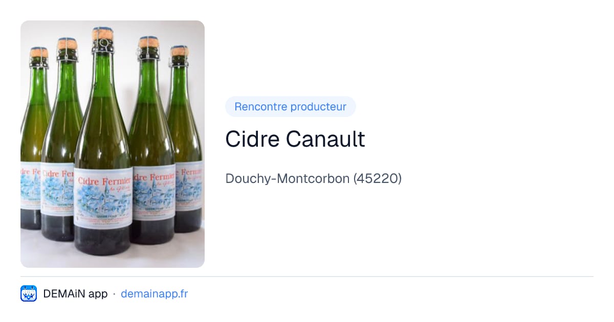 Cidre Canault — Douchy-Montcorbon
