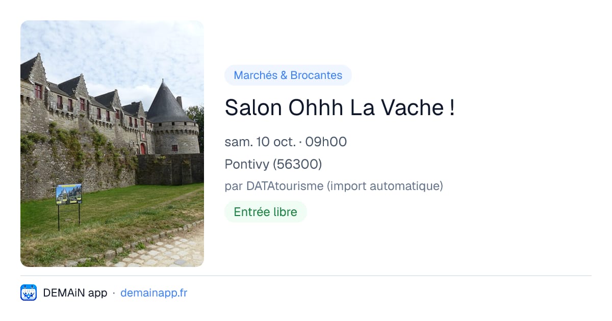 Salon Ohhh La Vache ! — Pontivy